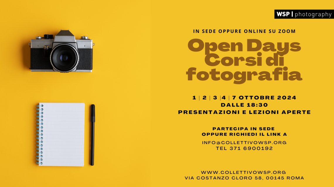 open days corsi di fotografia